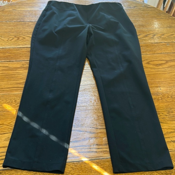 Vince Camuto black stretch pants. Elastic band in waist. Side zip. Size 18W. - Picture 1 of 11
